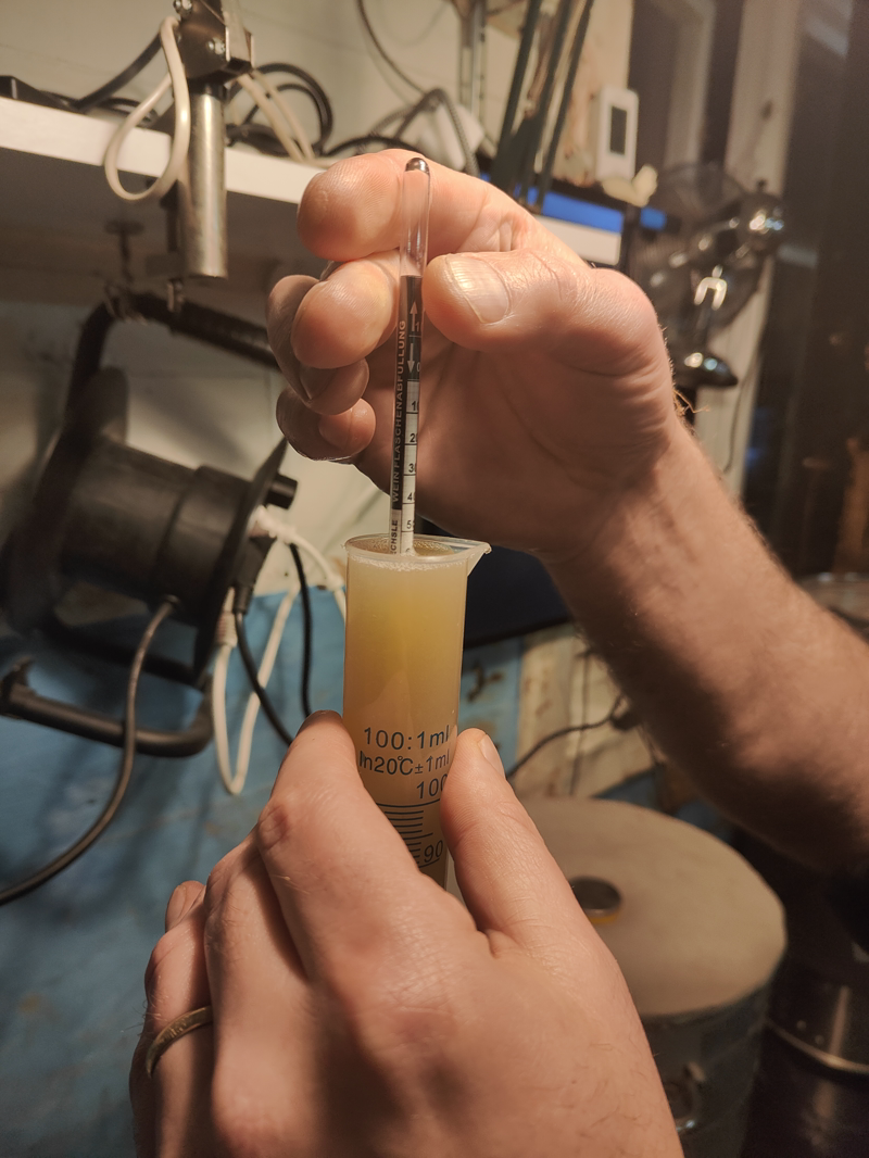 Picture of density reading